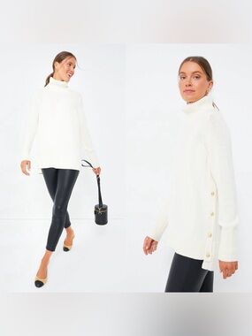 Tuckernuck Sophia Wool Blend Sweater Winter White Size XS